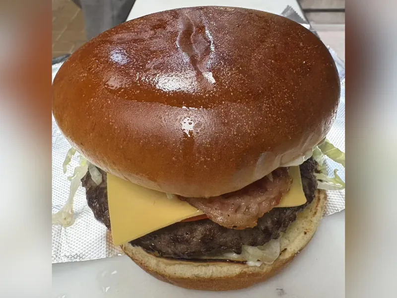 Bacon Cheese Burger Only at Tiktok Wings, a Fast Food Restaurant in Syracuse